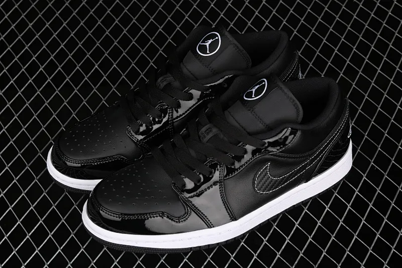 All categories Air Jordan Jordan series basketball shoes Air Jordan 1 Low Air Jordan 1 Low ASW AJ1 Joe 1 low-top All-star patent leather black low-top basketball shoes DD1650-001